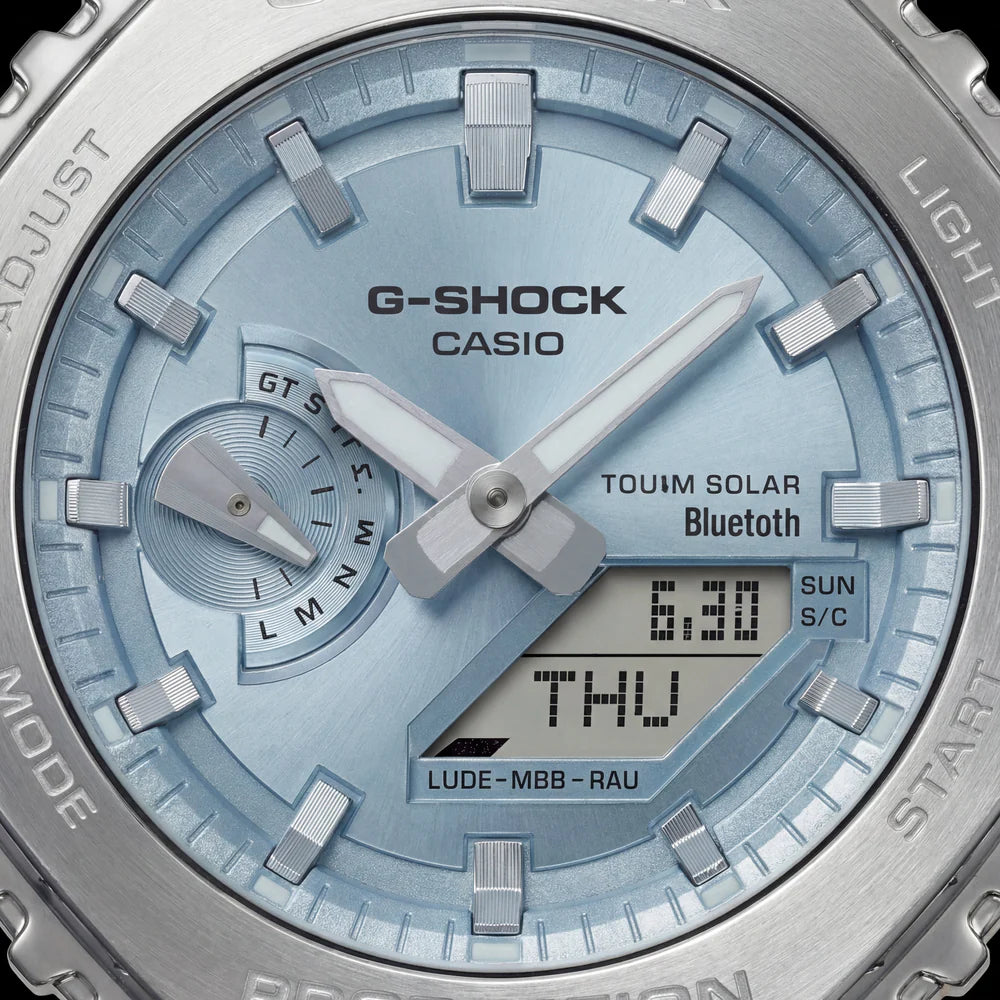 Ice Blue Dial Solar Bluetooth G-shock Sports Men’s Watch
