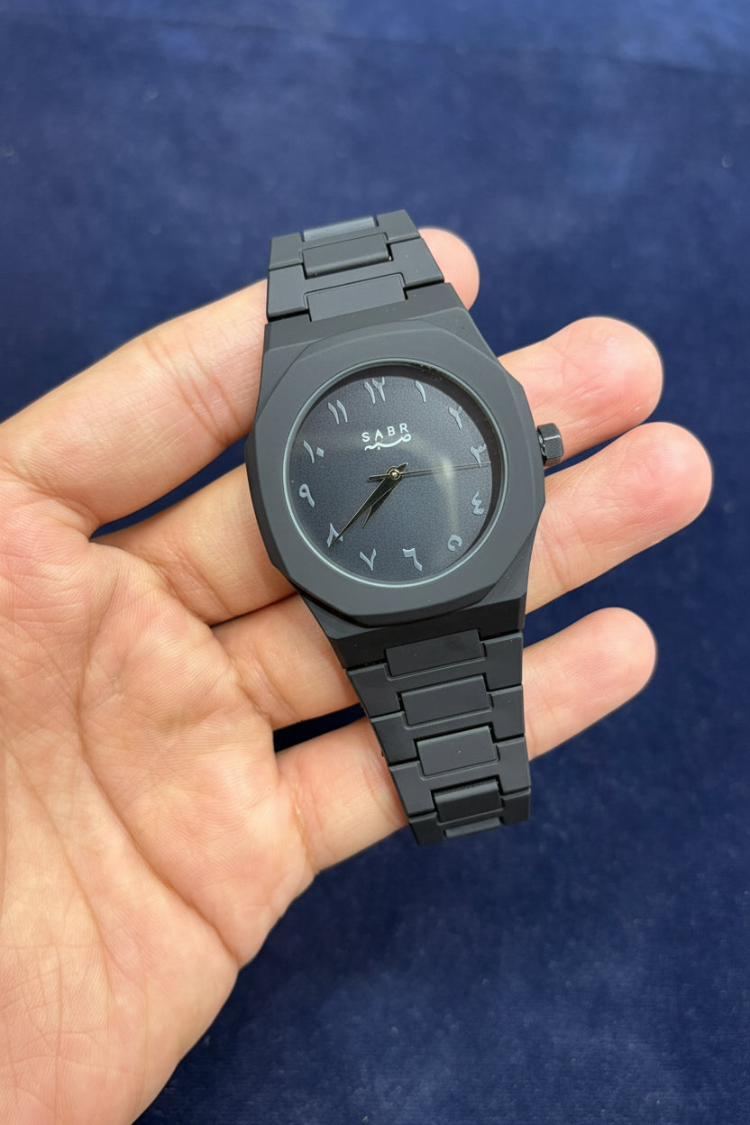 SABR Aura Black Arabic Dial Watch
