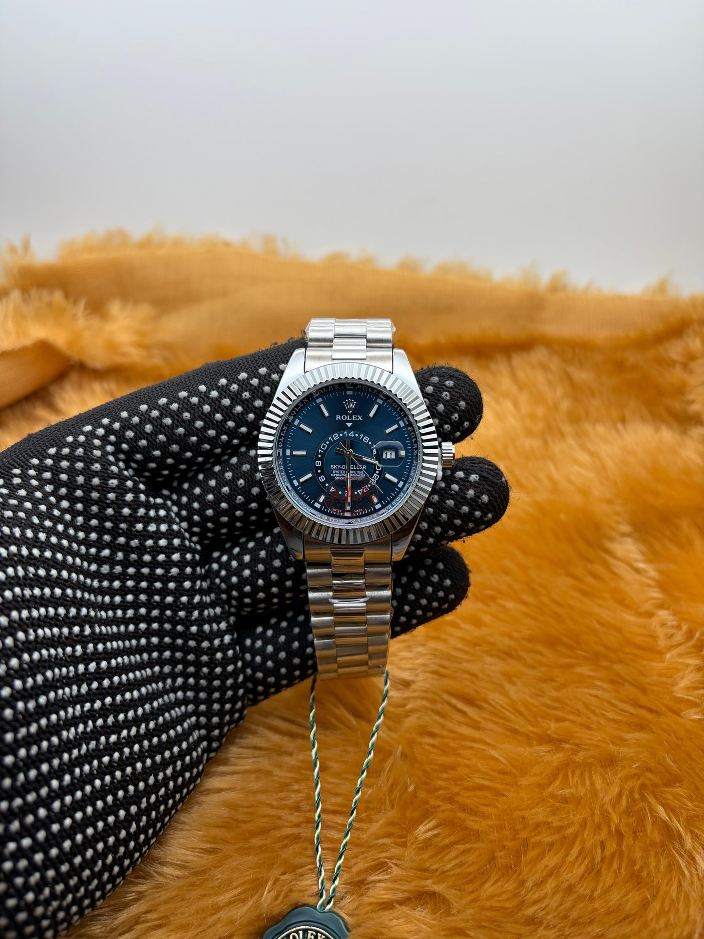Rolex One of The Most White Dial Handmade Design Men's Watch