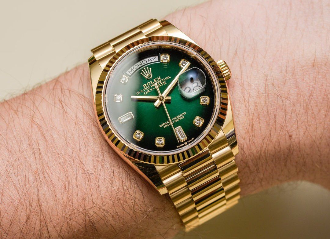 Rolex Day-Date Automatic Green Dial Men's Watch