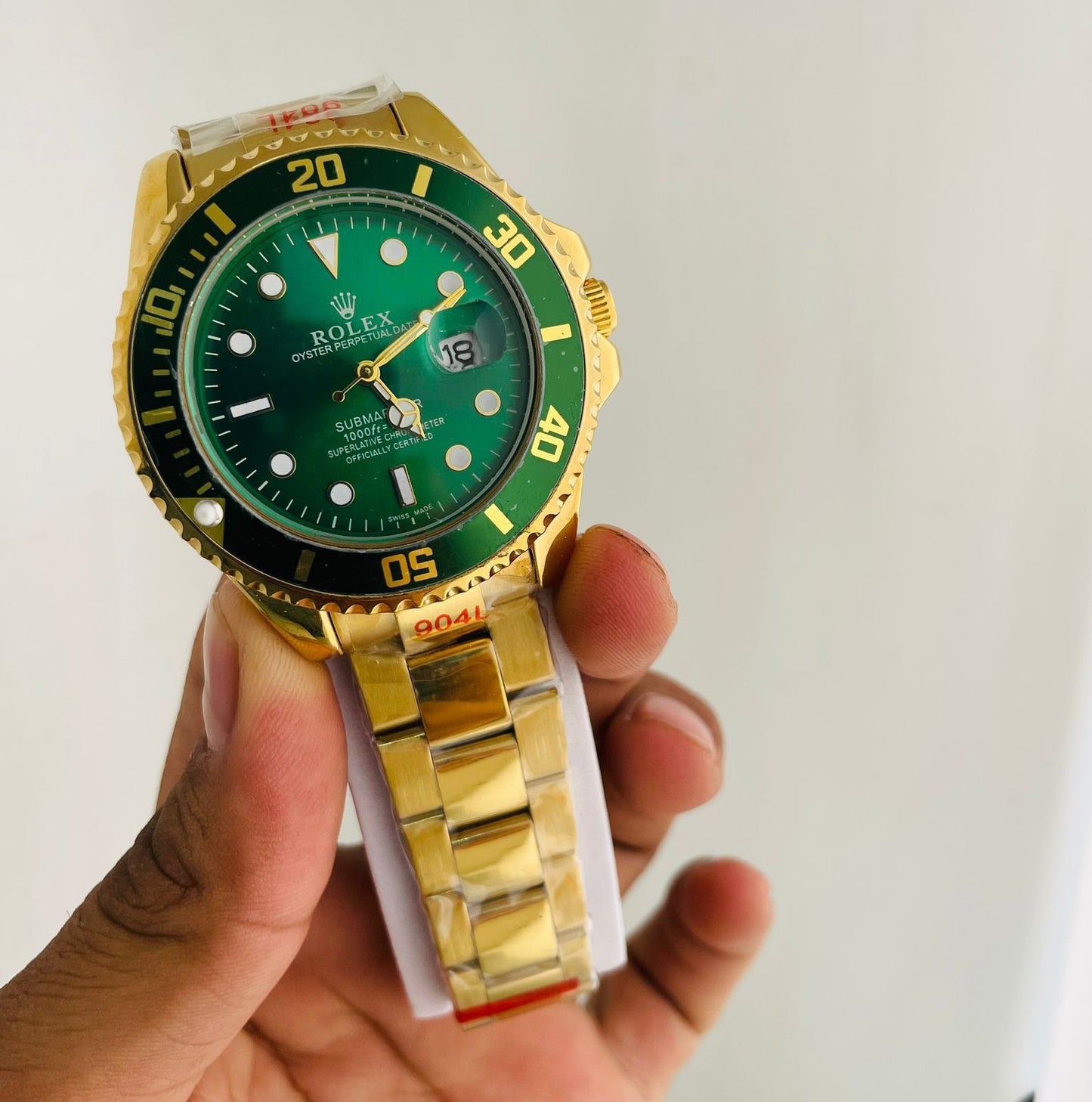 Rolex Green Dial Automatic Men's Watch