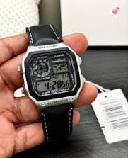 Casio All Black Youth World Time Digital Watch