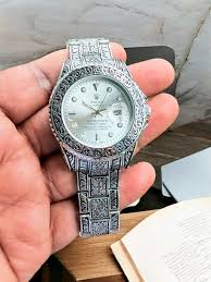 Rolex One of The Most White Dial Handmade Design Men's Watch