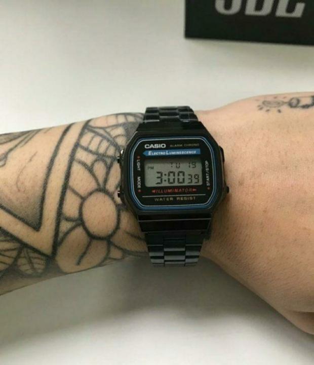 Casio Full Black Metal Belt Unisex Watch