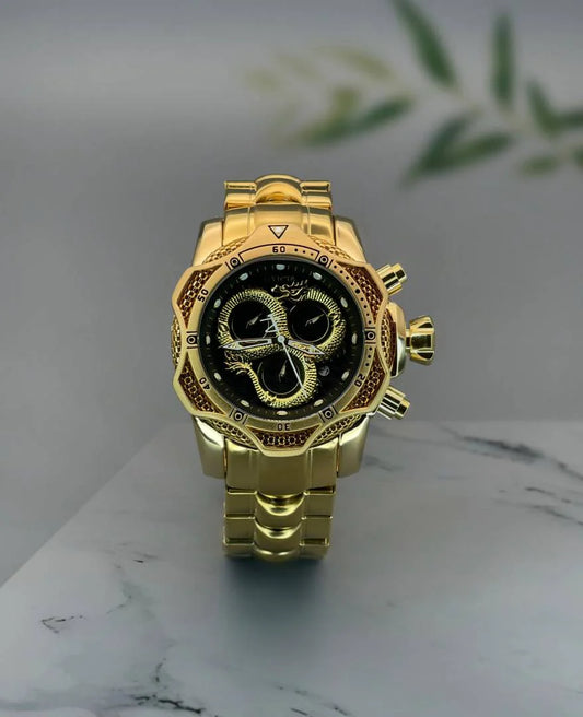 Invicta Black Dial Watch For Men's