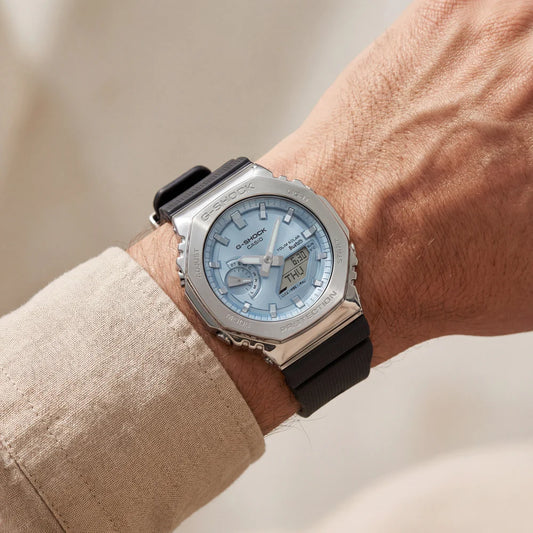 Ice Blue Dial Solar Bluetooth G-shock Sports Men’s Watch