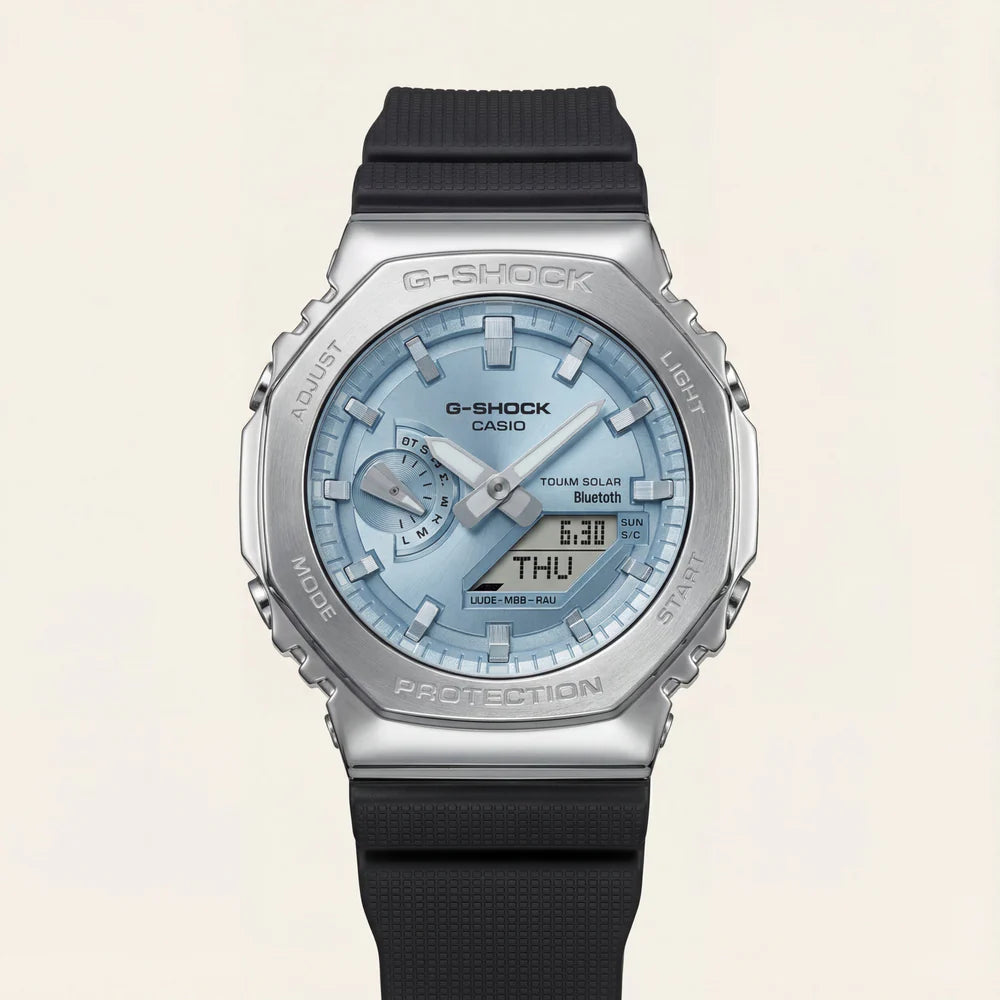 Ice Blue Dial Solar Bluetooth G-shock Sports Men’s Watch