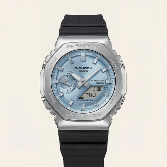 Ice Blue Dial Solar Bluetooth G-shock Sports Men’s Watch