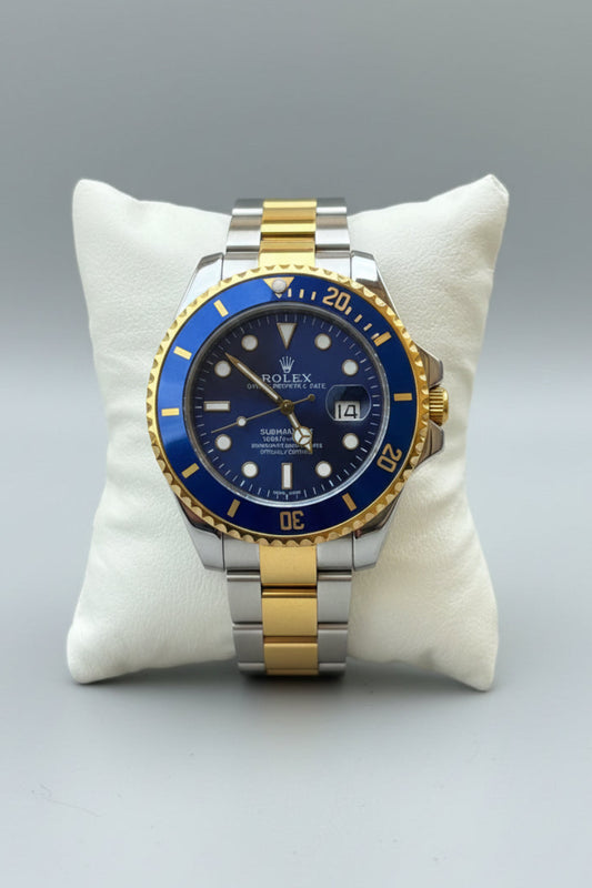 Rolex Submariner Analog Blue Dial Round Men's Watch