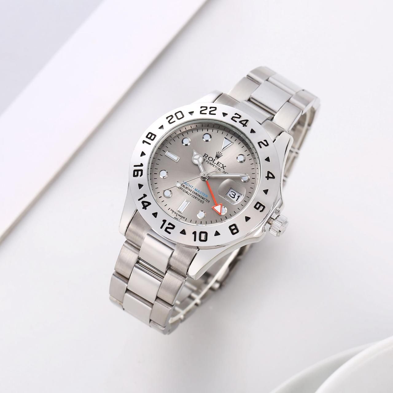 Rolex Datejust White Dial Roman Number Analog Men's Watch