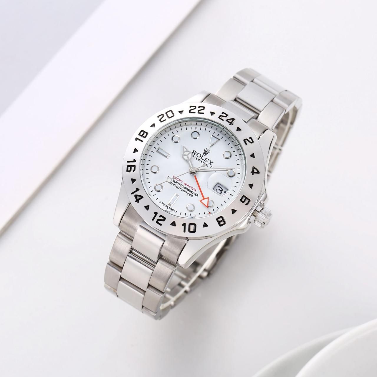 Rolex Datejust White Dial Roman Number Analog Men's Watch