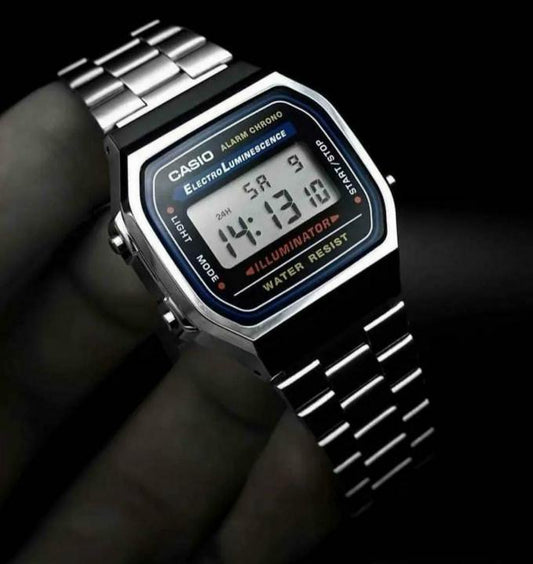 Casio Silver Metal Belt Unisex Watch
