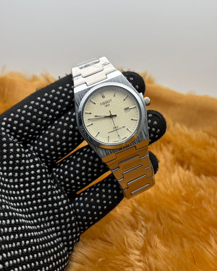 Tissot White Dial PRX Powermatic 80 watch