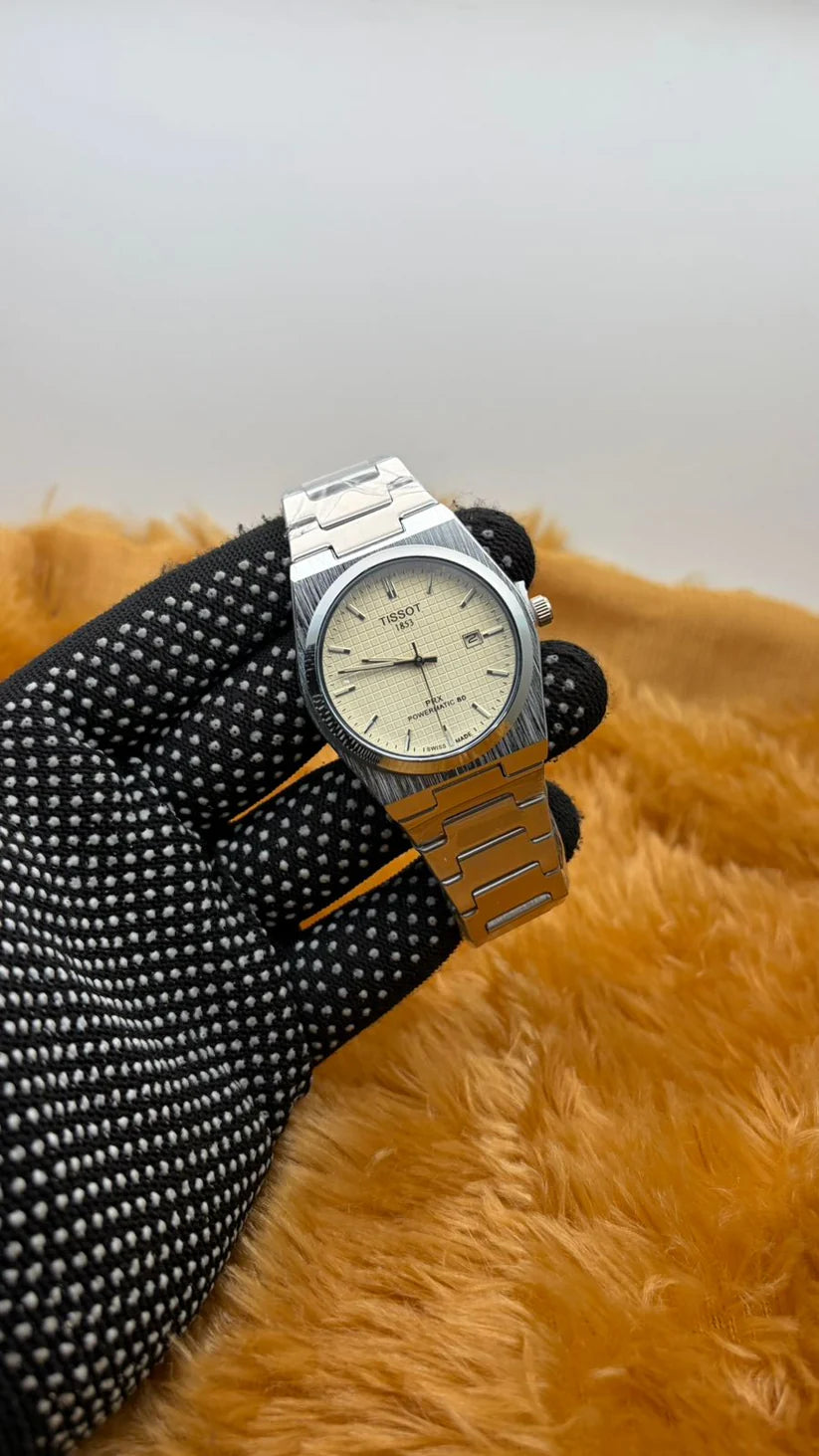 Tissot White Dial PRX Powermatic 80 watch