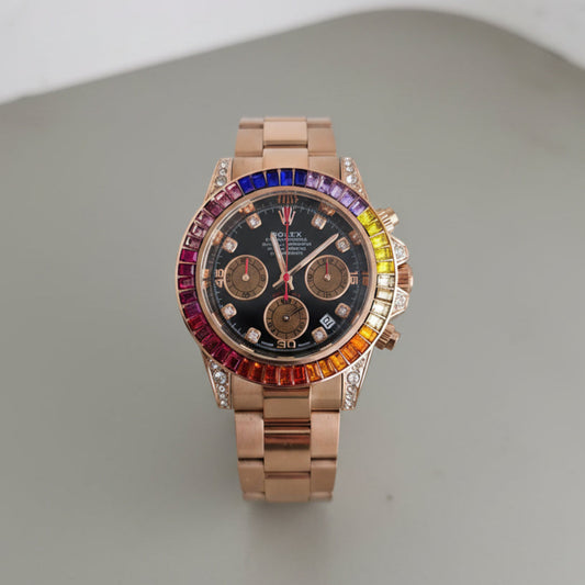 Rolex Rose Gold Cosmograph Daytona Rainbow watch