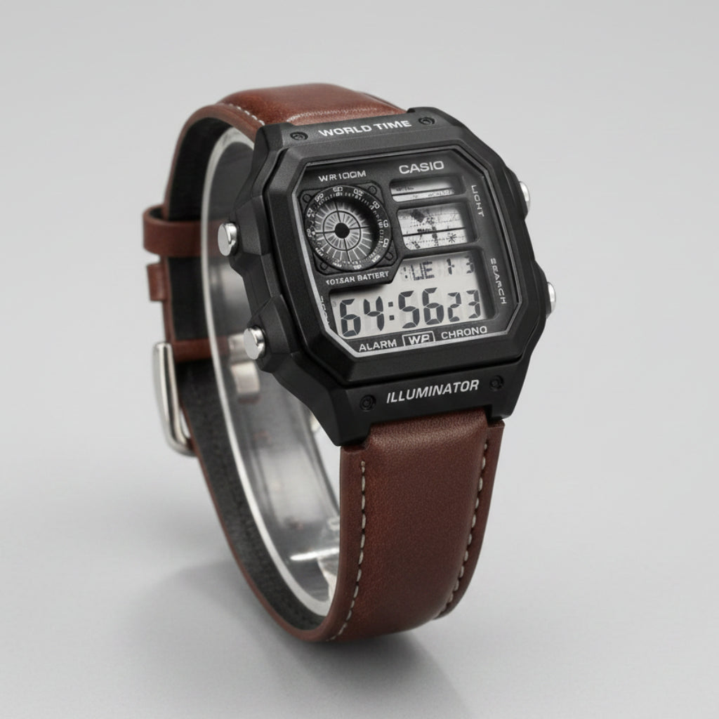 Casio Youth World Time Digital Watch