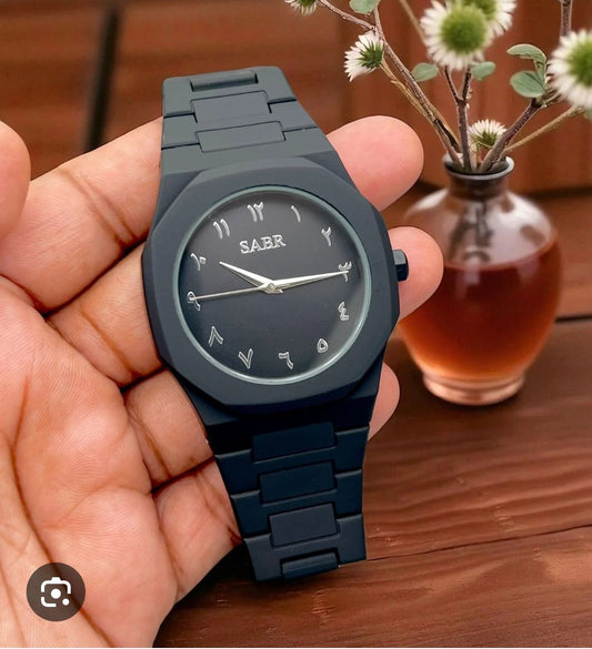 SABR Aura Black Arabic Dial Watch