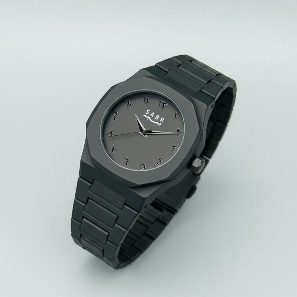 SABR Aura Black Arabic Dial Watch