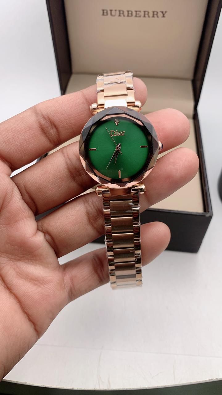 Dior Diamond Cut Green Dial Starlight Edition Watch