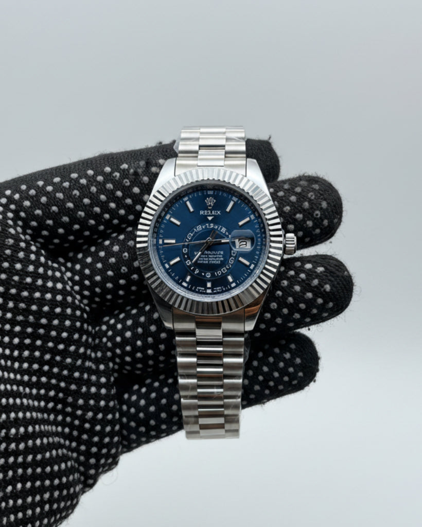 Rolex One of The Most White Dial Handmade Design Men's Watch