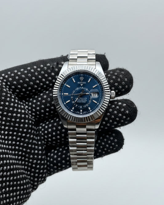 Rolex One of The Most White Dial Handmade Design Men's Watch