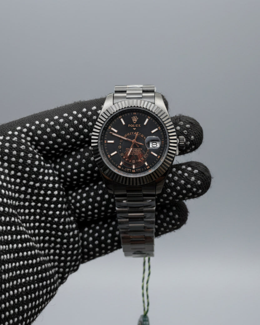 Rolex One of The Most All Black Dial Men's Watch