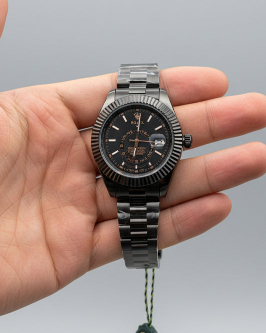 Rolex One of The Most All Black Dial Men's Watch