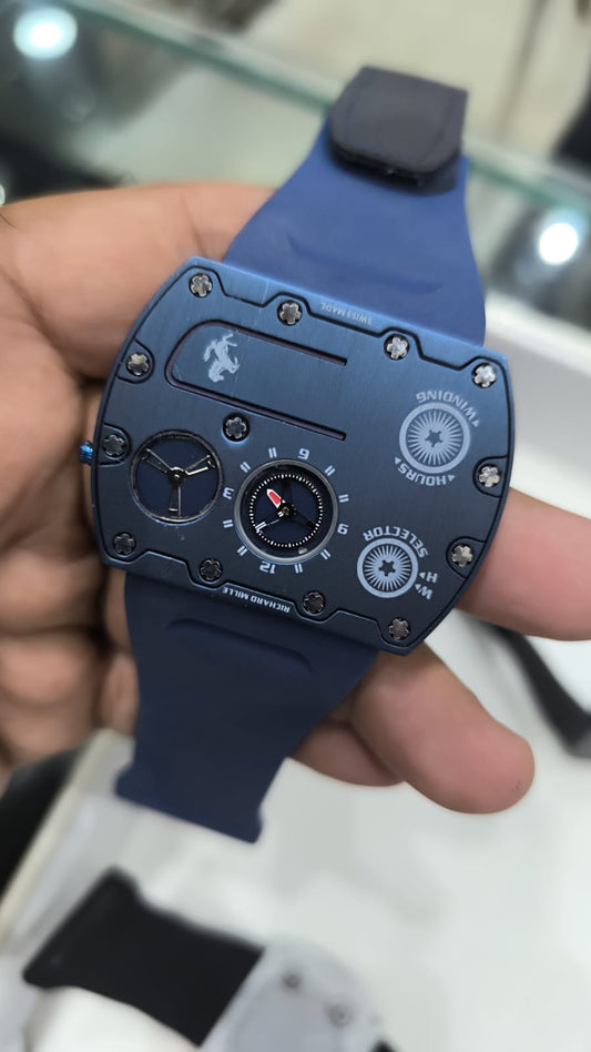Richard Mille RM UP-01 Ferrari Blue Dial Automatic Analog Men's Watch