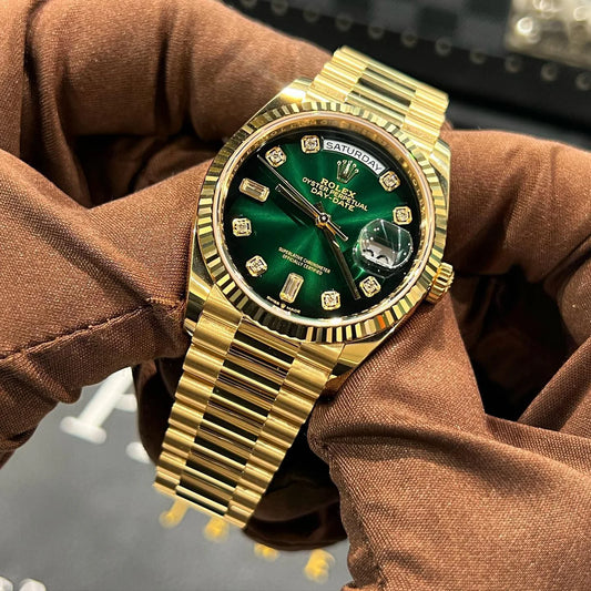 Rolex Day-Date Automatic Green Dial Men's Watch