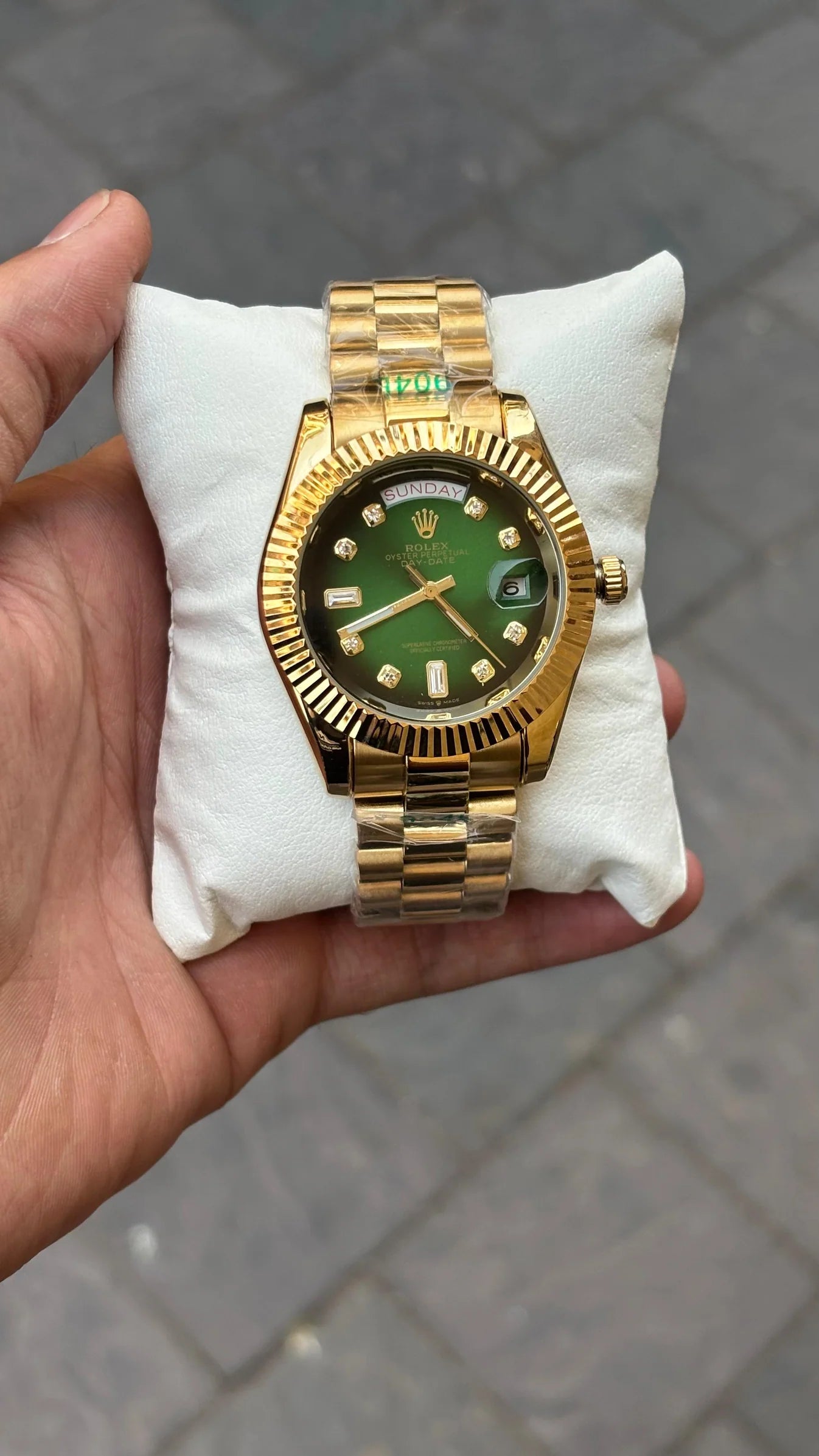 Rolex Day-Date Automatic Green Dial Men's Watch