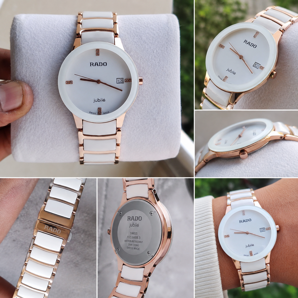 Rado Ceramic White Dial For Men's Analog Watch