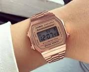 Casio Rose Gold Dial Metal Belt Unisex Watch