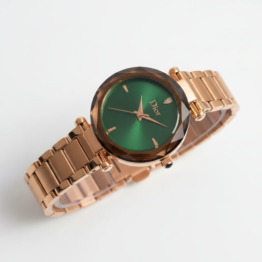 Dior Diamond Cut Green Dial Starlight Edition Watch