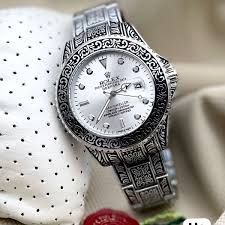 Rolex One of The Most White Dial Handmade Design Men's Watch