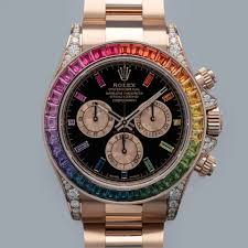 Rolex Rose Gold Cosmograph Daytona Rainbow watch