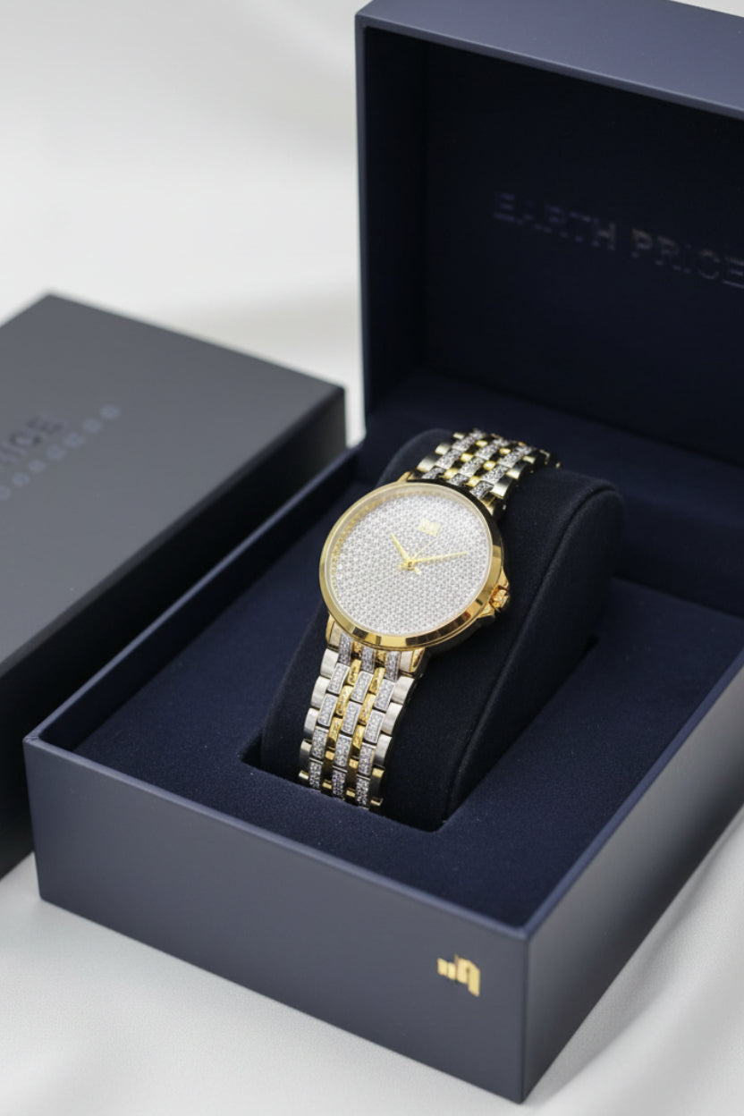 Audemars Piguet Slim Edge Round Diamond Watch