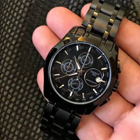 Tissot Black Dial Analog Quartz Chronograph Men's Watch