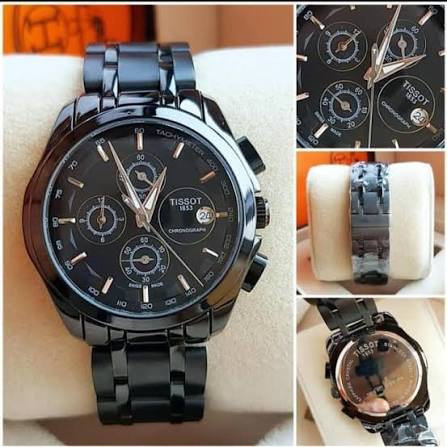 Tissot Black Dial Analog Quartz Chronograph Men's Watch