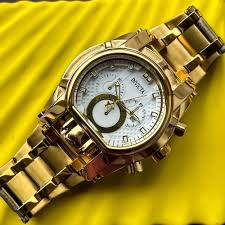 Invicta Premium Watch For Men In Gold