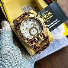 Invicta Premium Watch For Men In Gold