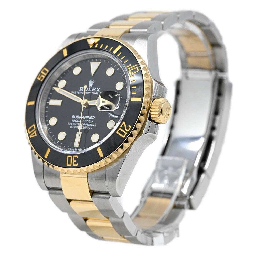 Ro-l-ex Submariner Analog Black Dial Men's Watch