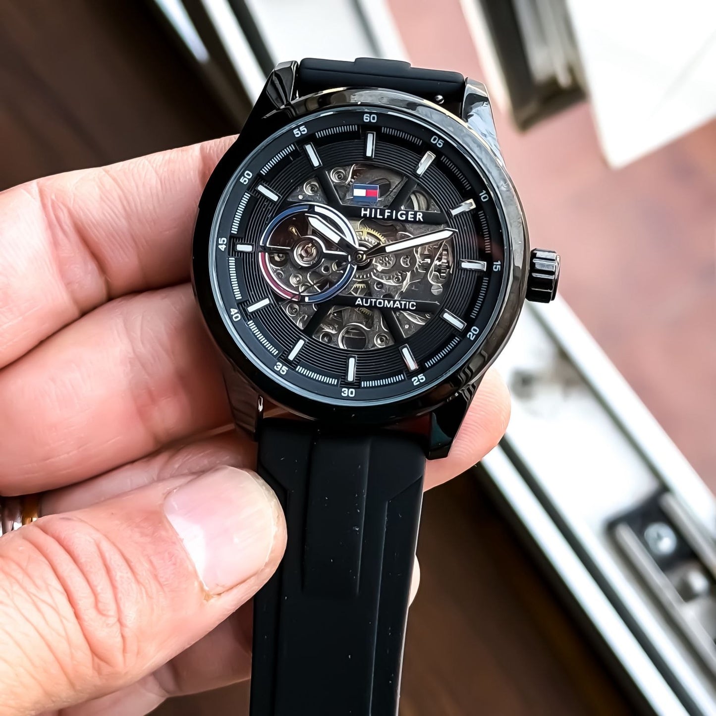 Tommy Hilfiger Automatic Skeleton Watch